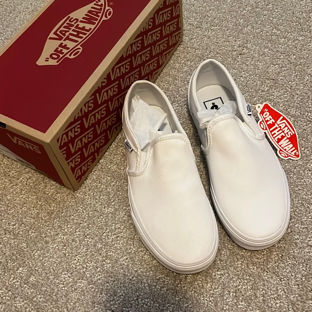 Brand new white vans